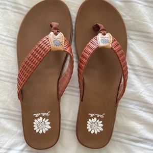 Size 11 Yellow Box Flip Flops